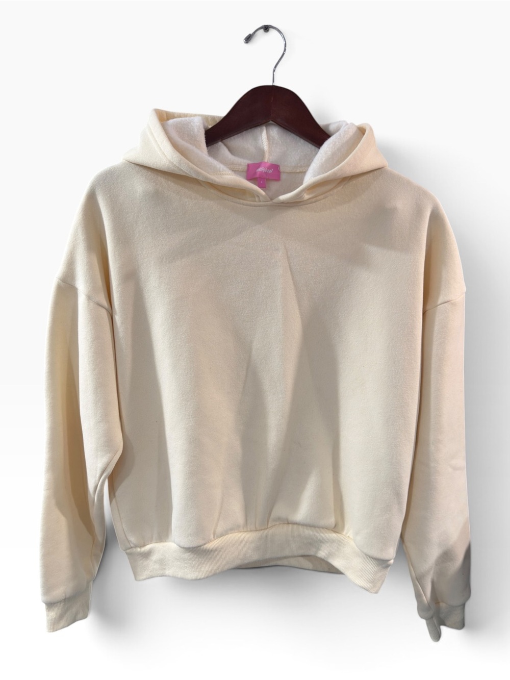 Edikted Cream Pullover Hoodie